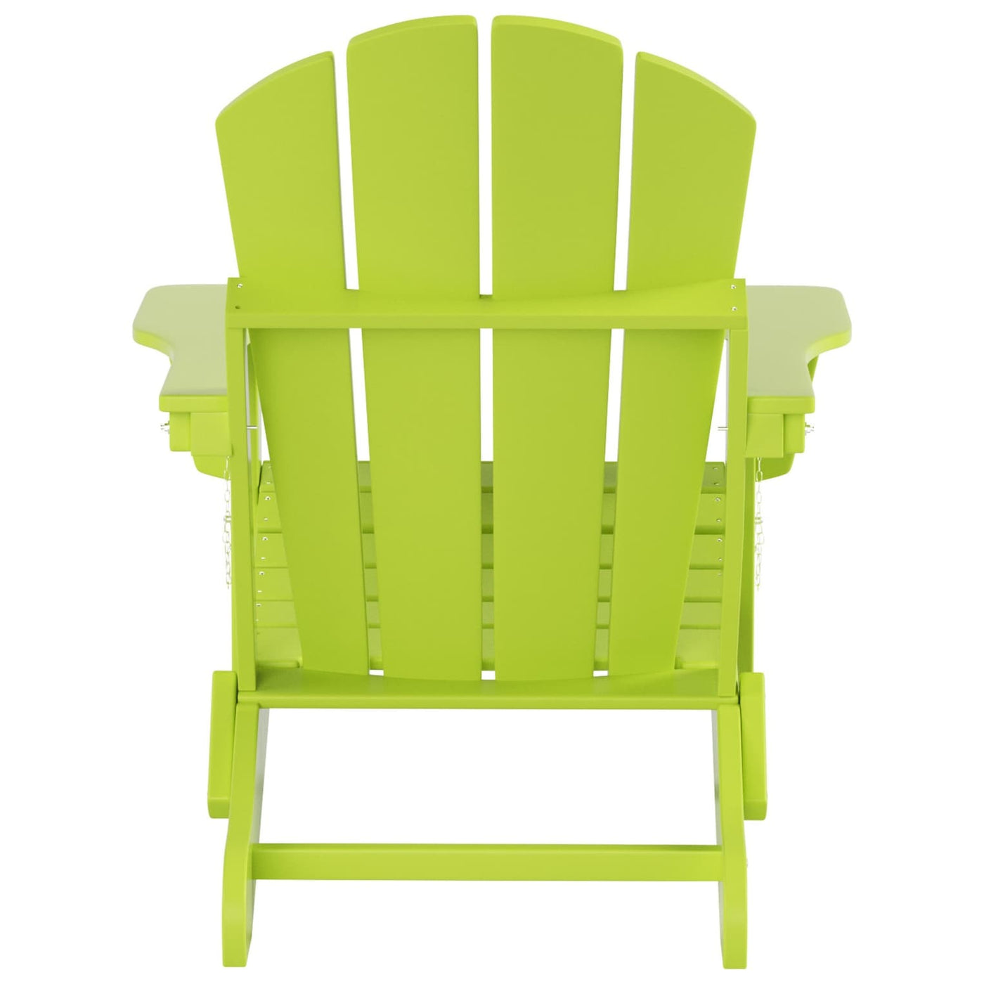 Polytrends Laguna Hdpe All Weather Outdoor Patio Foldable Adirondack Chair With Ottoman (2-Piece Set)