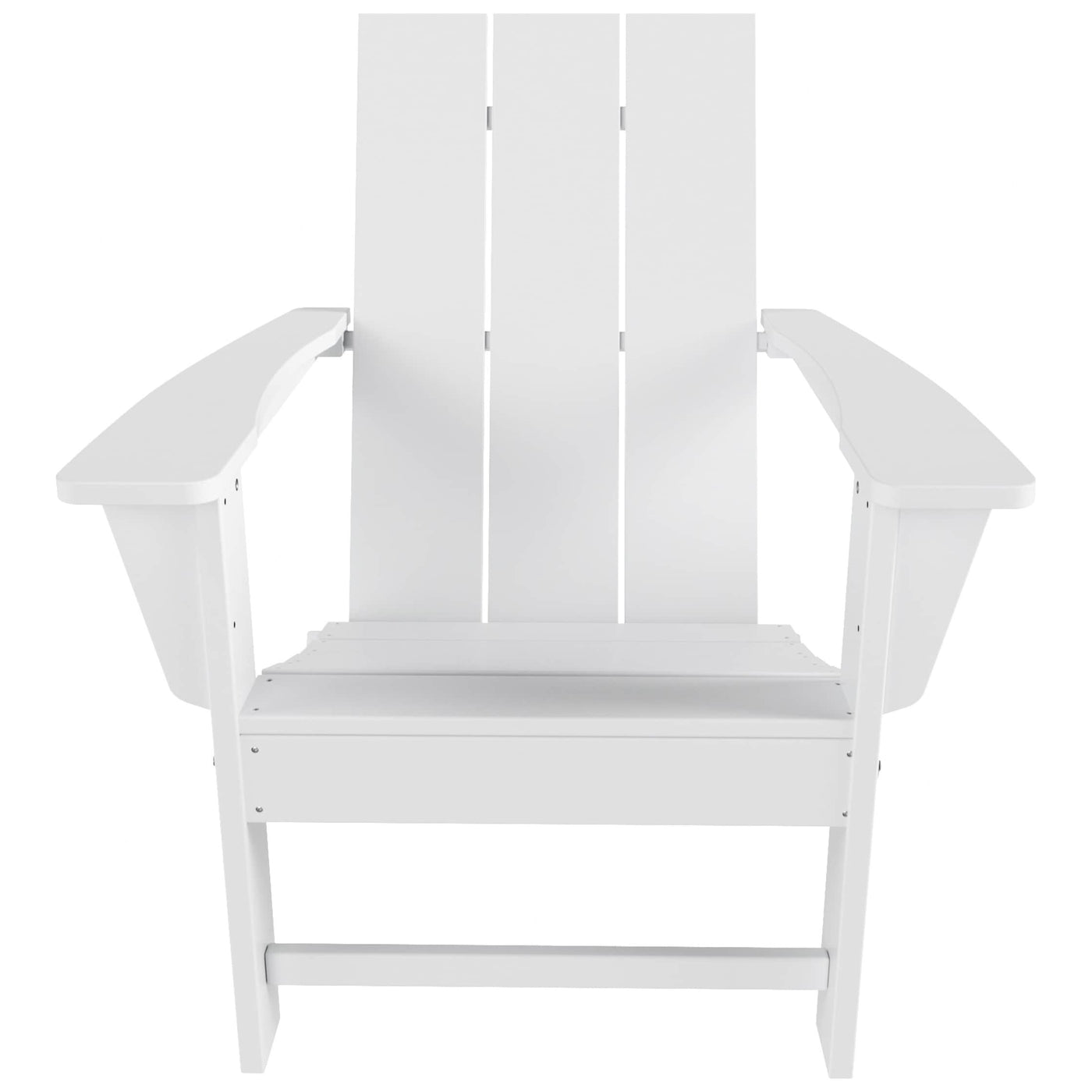 Polytrends Shoreside Modern Eco-Friendly All Weather Commercial-Residential Folding Adirondack Chair