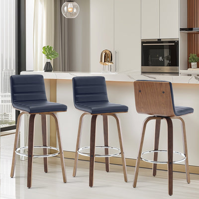 26/29 Faux Leather Swivel Bar/Counter Stools, Set of 2/3