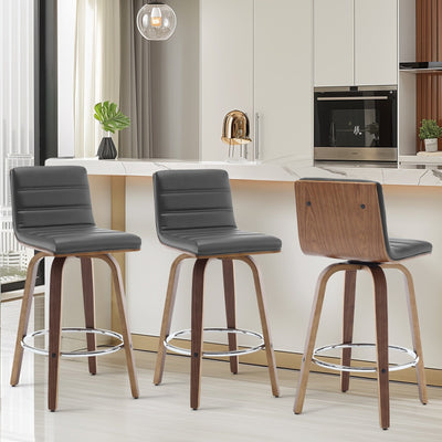 26/29 Faux Leather Swivel Bar/Counter Stools, Set of 2/3