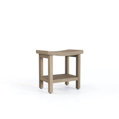 Patented Sumba Teak Shower Bench with Shelf