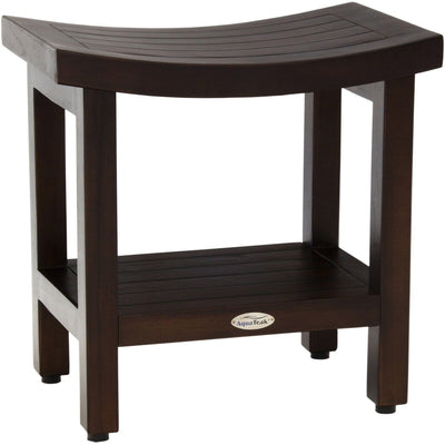 Patented Sumba Teak Shower Bench with Shelf