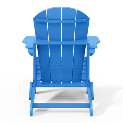 Polytrends Laguna Weather Resistant Outdoor Patio Folding Adirondack Chairs (Set of 2)
