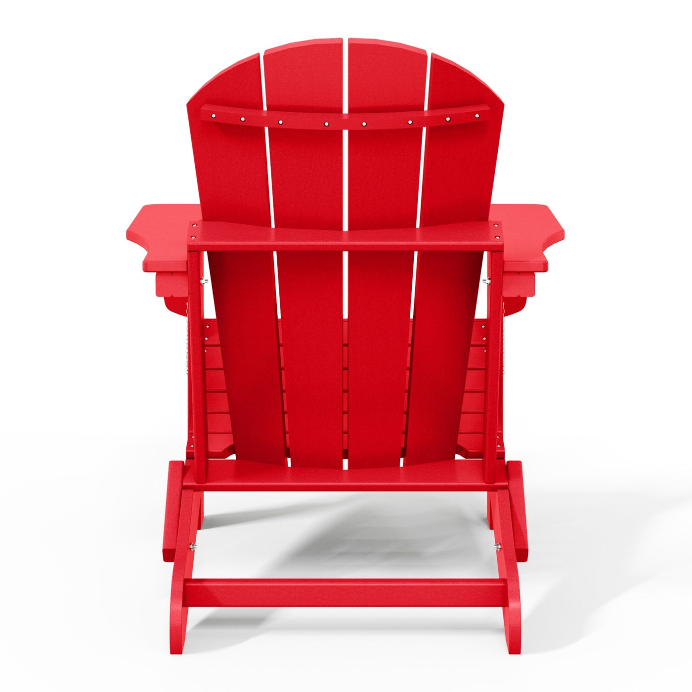 Polytrends Laguna Weather Resistant Outdoor Patio Folding Adirondack Chairs (Set of 4)