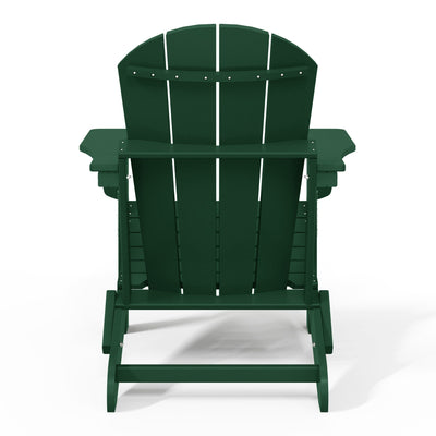 Polytrends Laguna Weather Resistant Outdoor Patio Folding Adirondack Chairs (Set of 4)