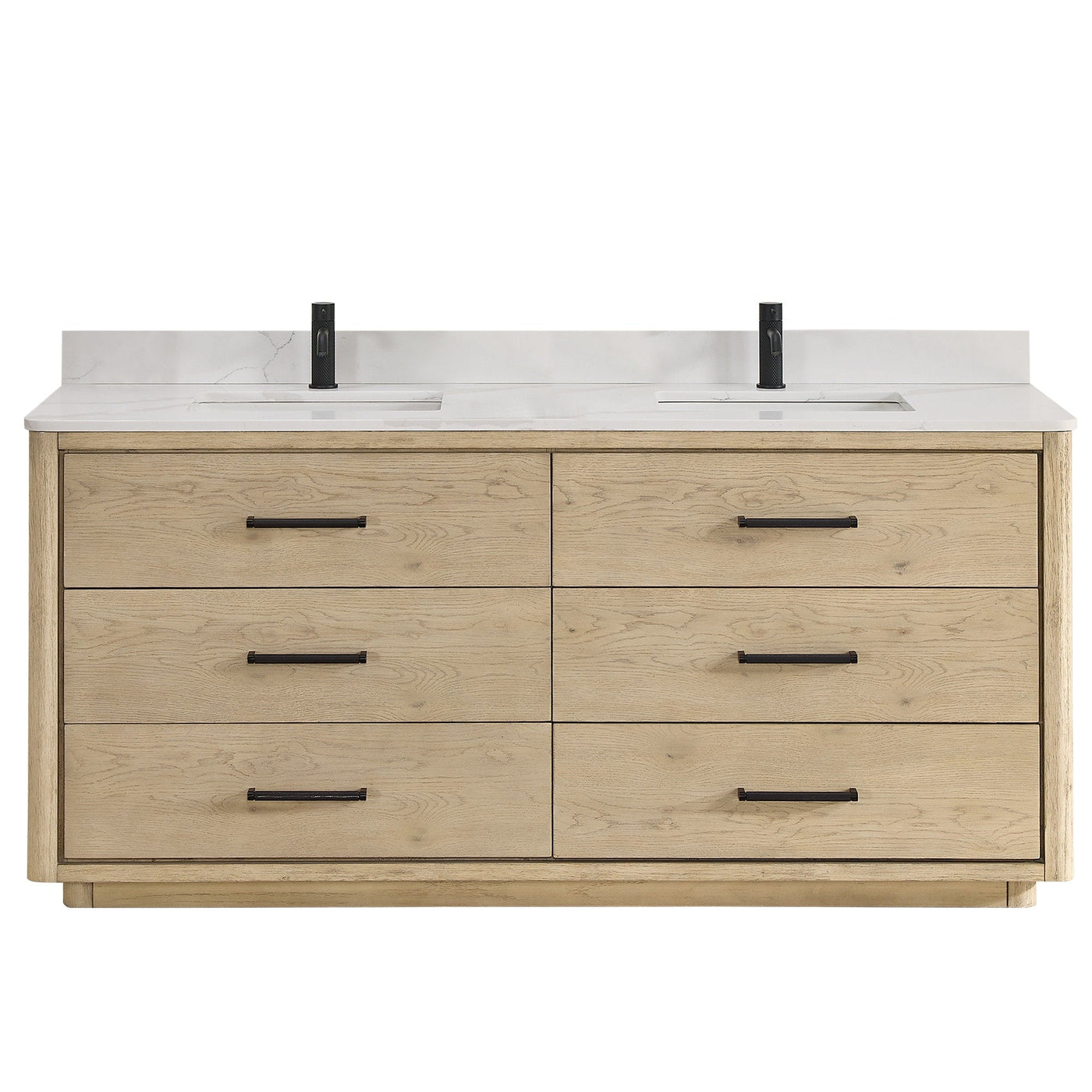 Porto Bath Vanity with White Quartz Stone Top without Mirror