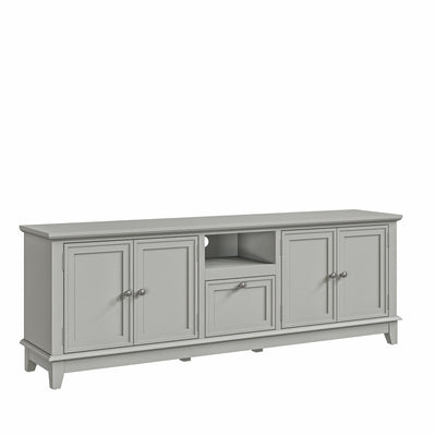 Rustic 72-Inch TV Stand with Adjustable Shelves, Hidden Storage - 72 in Width