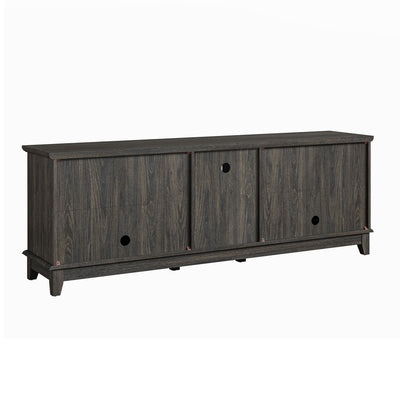 Rustic 72-Inch TV Stand with Adjustable Shelves, Hidden Storage - 72 in Width