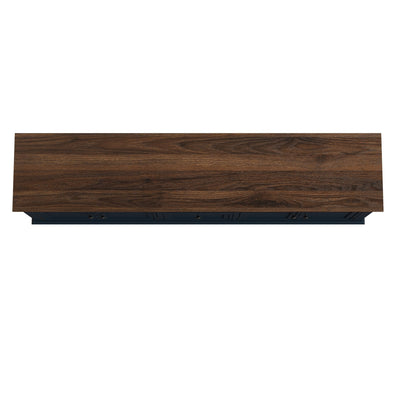 Rustic 72-Inch TV Stand with Adjustable Shelves, Hidden Storage - 72 in Width