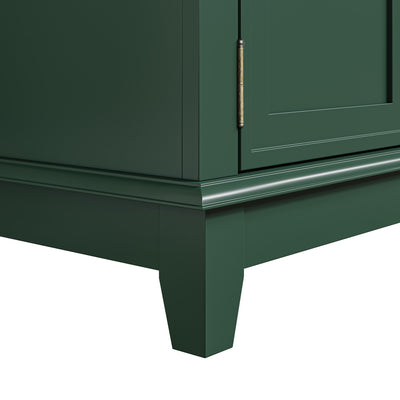 Rustic 72-Inch TV Stand with Adjustable Shelves, Hidden Storage - 72 in Width