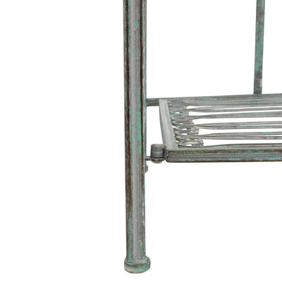 SAFAVIEH Bryn Victorian Wrought Iron 4-Tier Outdoor Bakers Rack - 25 In. W x 15 In. D x 63 In. H - 25W x 15D x 63H