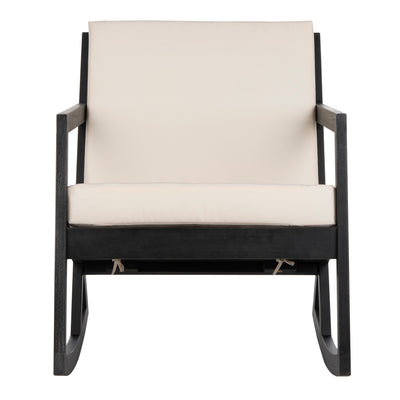 SAFAVIEH Outdoor Makaila Rocking Chair with Cushion - 26W x 31D x 38H
