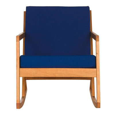 SAFAVIEH Outdoor Makaila Rocking Chair with Cushion - 26W x 31D x 38H