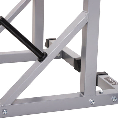 Soozier Steel 2-piece Height Adjustable Barbell Squat Rack/Bench Press - N/A