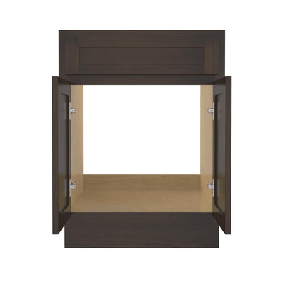 Vanity Art 24-inch Solid Wood Single Sink Bathroom Vanity Cabinet