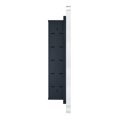 TEHOME WH Recessed Framed Medicine Cabinet with Mirror and Adjustable Shelves