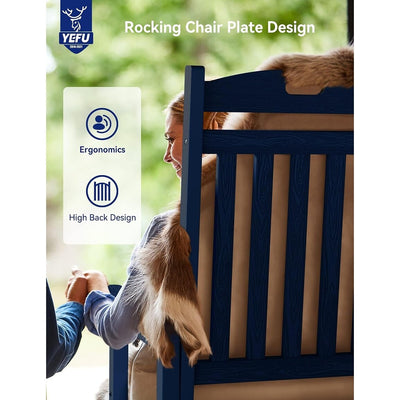 WINSOON All Weather Outdoor Rocking Chair, Set of 2