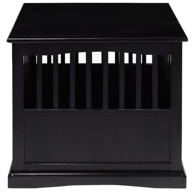 Wooden Pet Crate End Table with Lockable Door