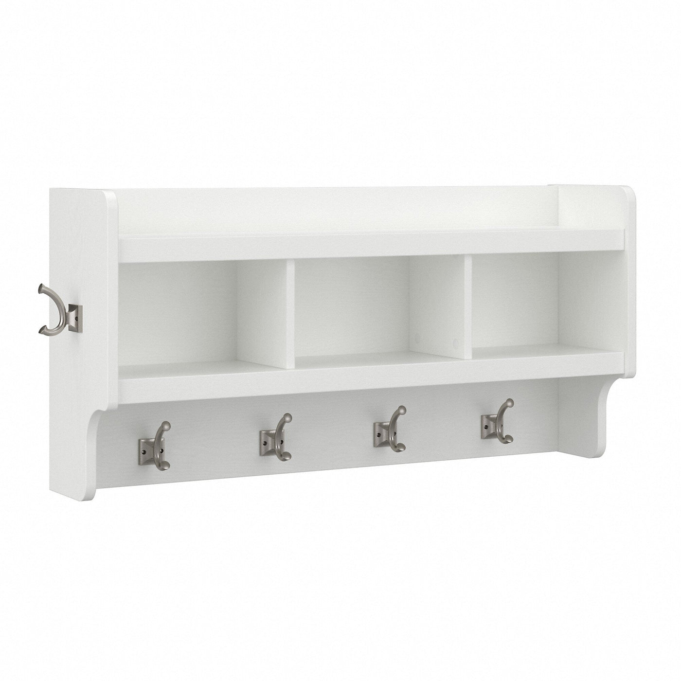 Woodland 40W Wall Mounted Coat Rack with Shelf by Bush Furniture