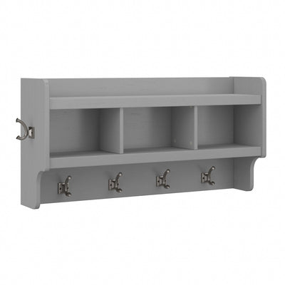 Woodland 40W Wall Mounted Coat Rack with Shelf by Bush Furniture